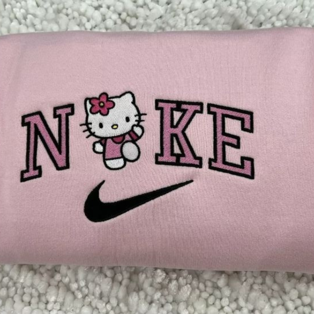 Embroidered Hello kitty kids hoodie