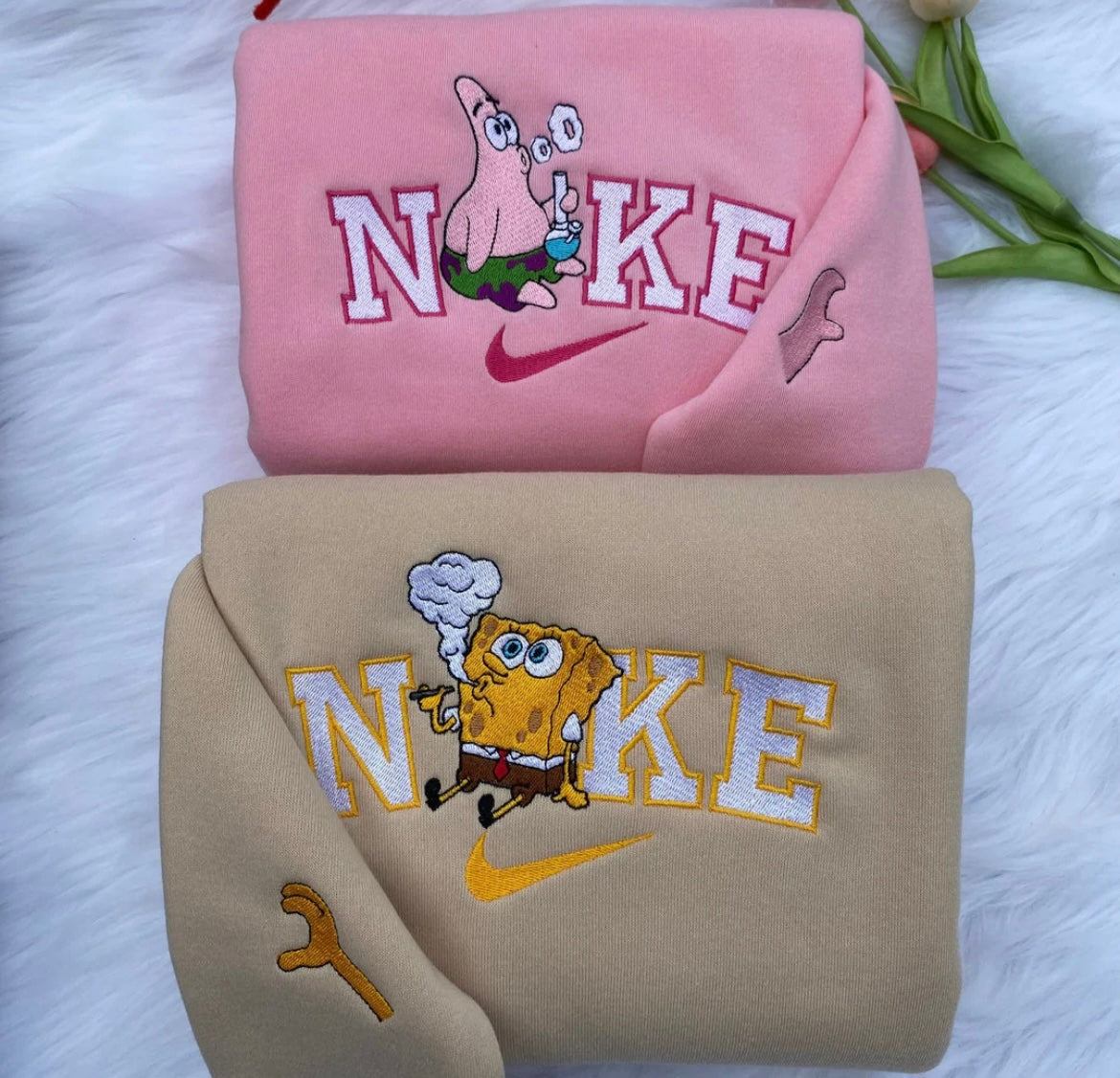 SpongeBob X Patrick Embroidered Crewneck