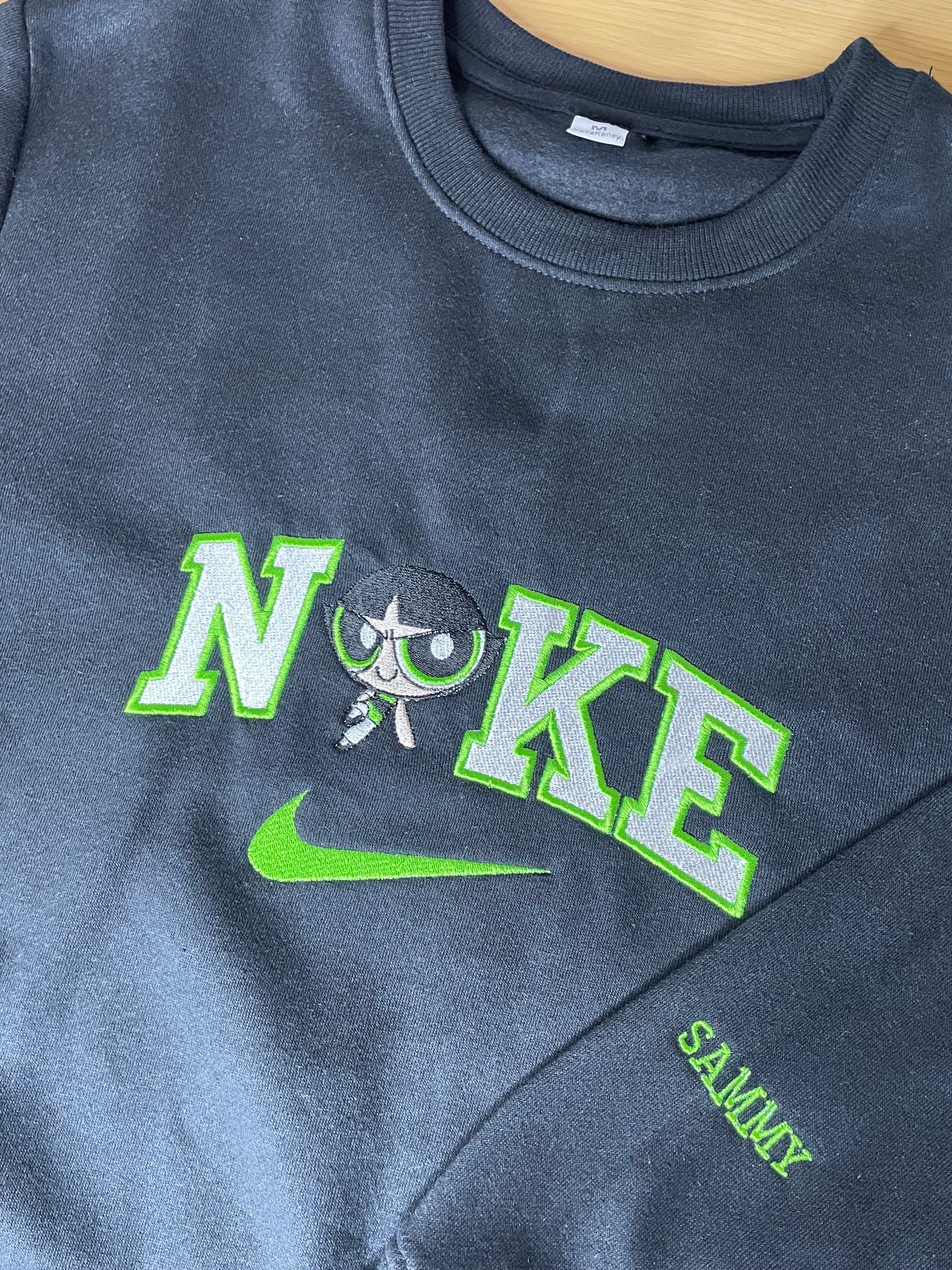 Embroidered power puff girls Blossom, Bubbles and buttercup