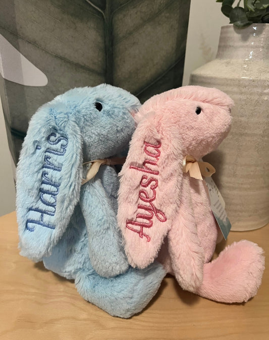 Plush Bunny Rabbit embroidered Bunny