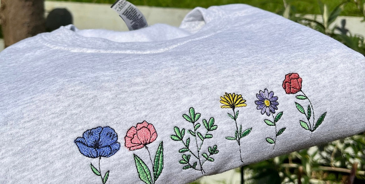 Wildflower’s embroidered Crewneck