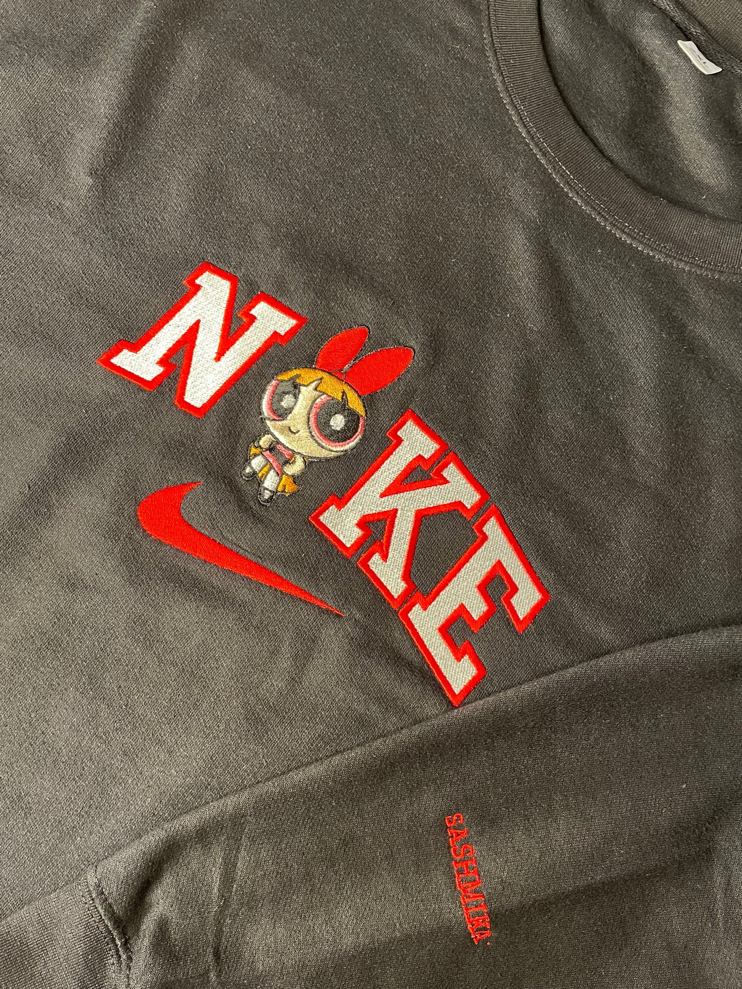 Embroidered power puff girls Blossom, Bubbles and buttercup