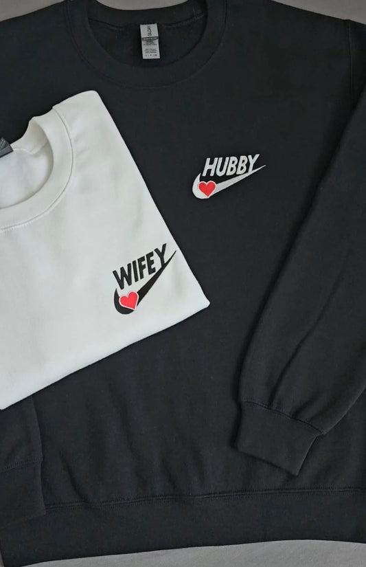 WIFEY x HUBBY Custom Crewneck