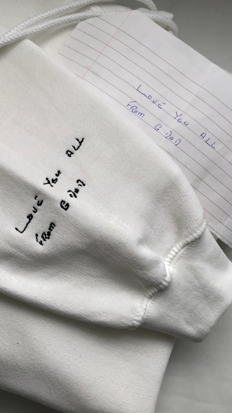 Roman Numeral embroidered crew neck