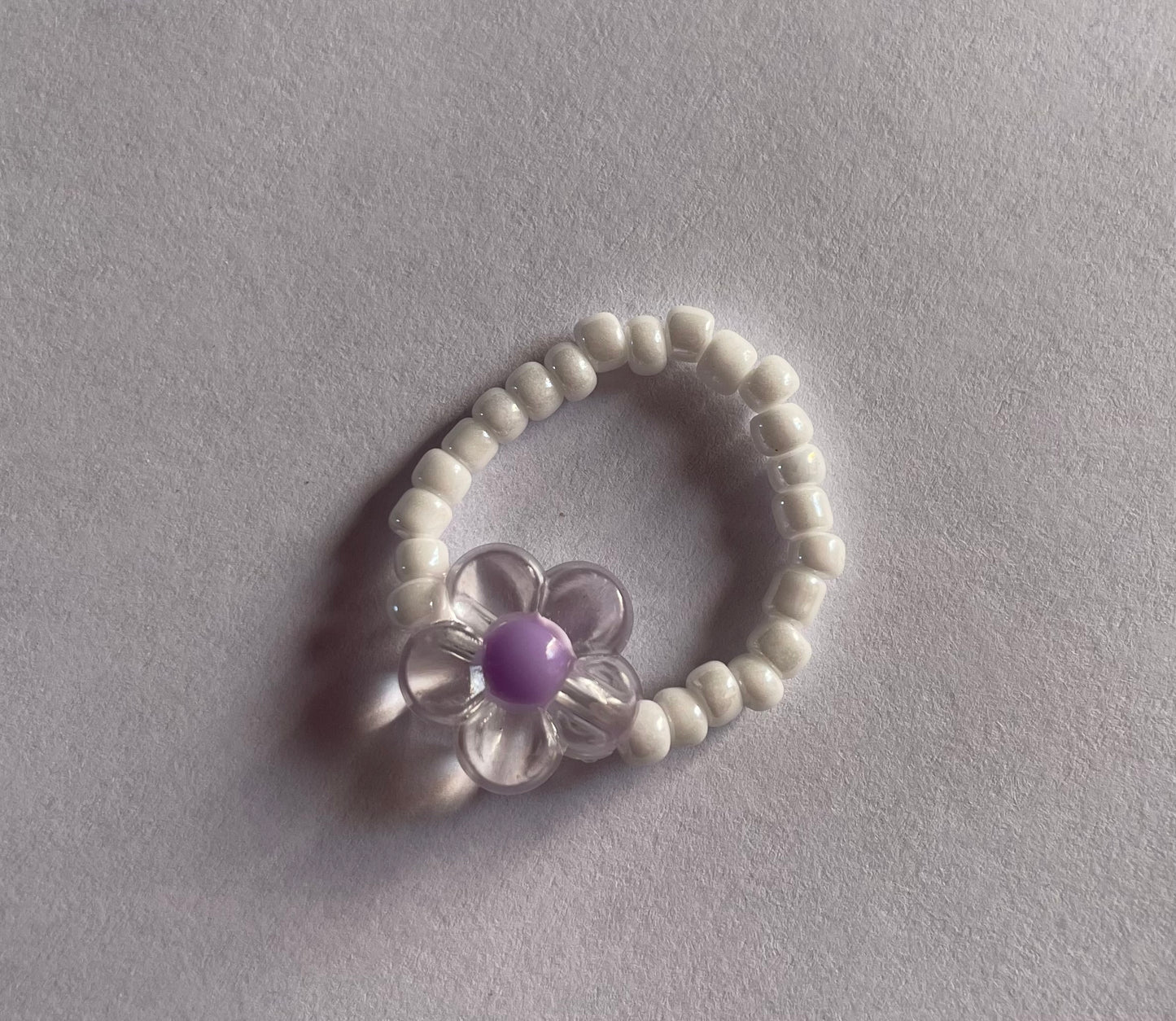 Beaded Flower Ring