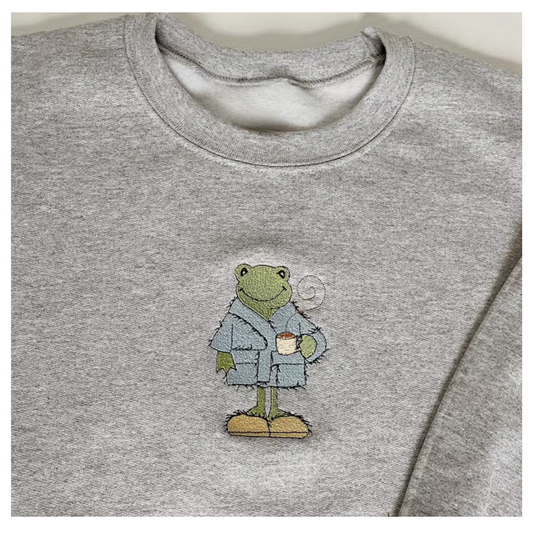 Frog on Robe Crew neck