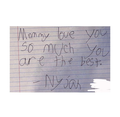 Kids drawings custom embroidery on a Crewneck