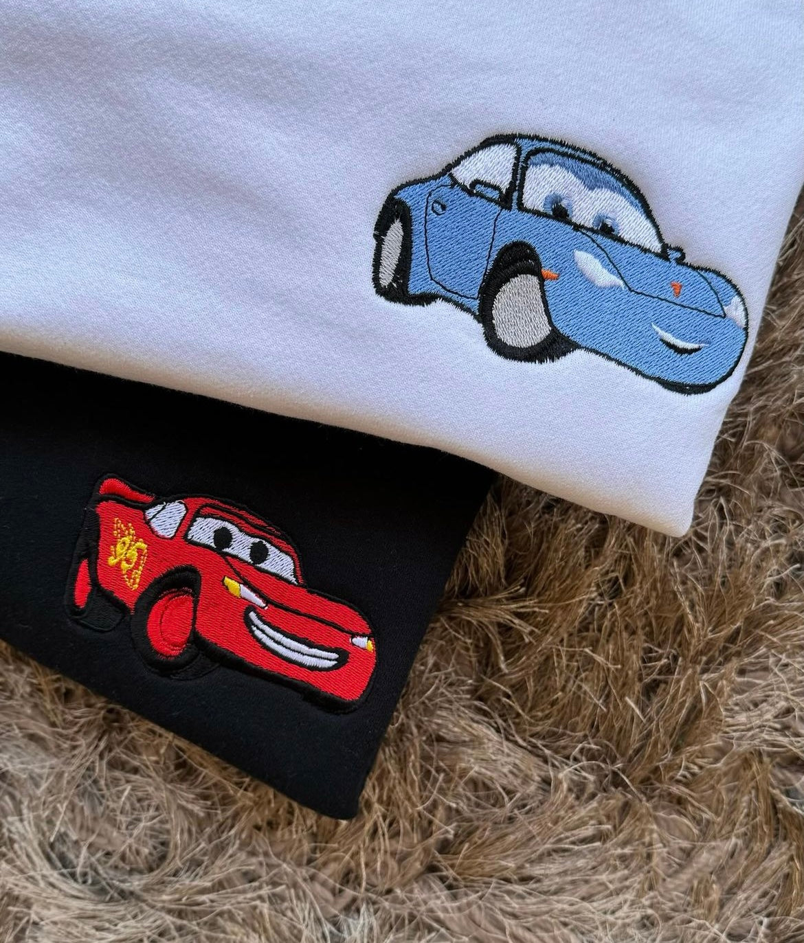 McQueen X Sally Cars Embroidered Crewneck