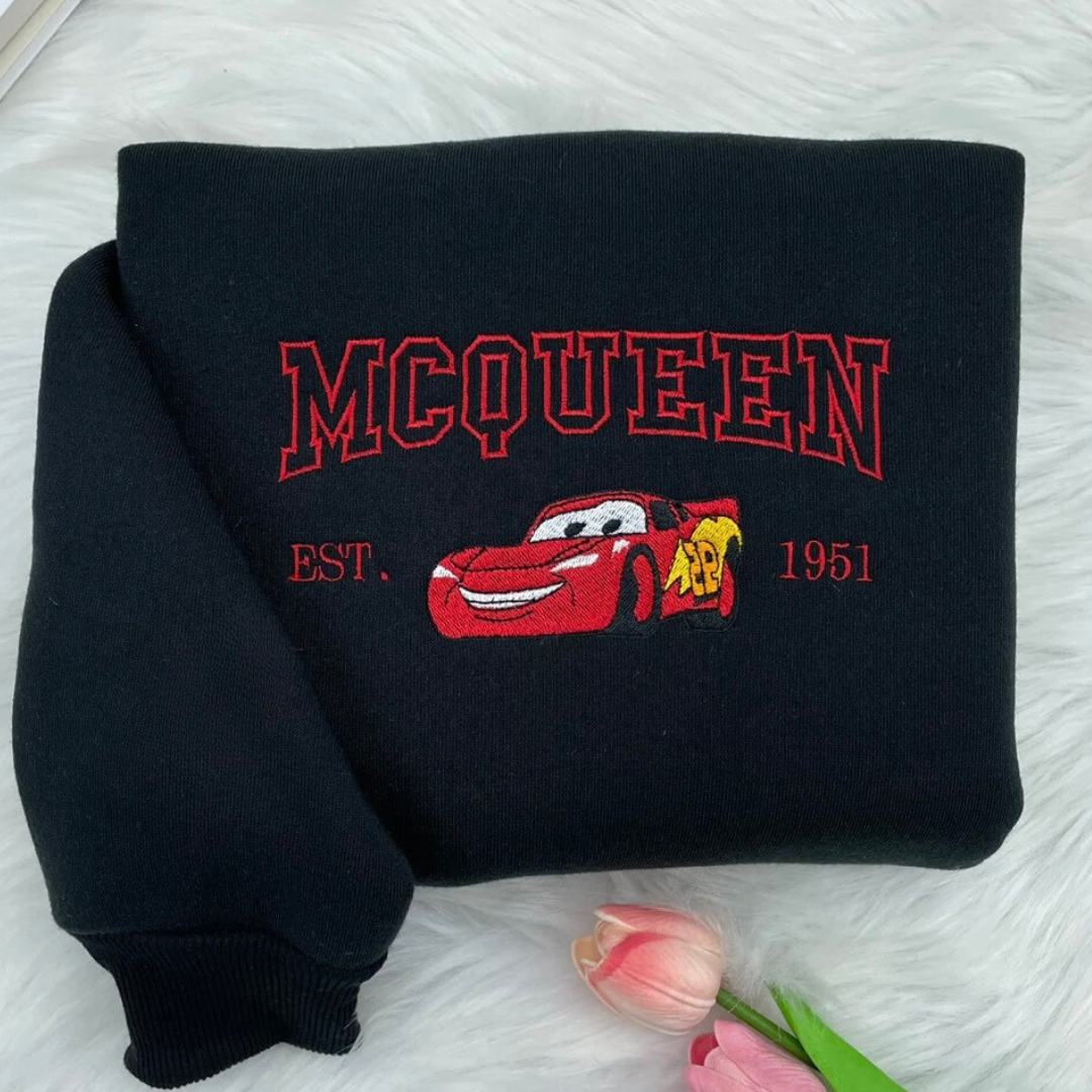 McQueen X Mater Cars Embroidery kids hoodie