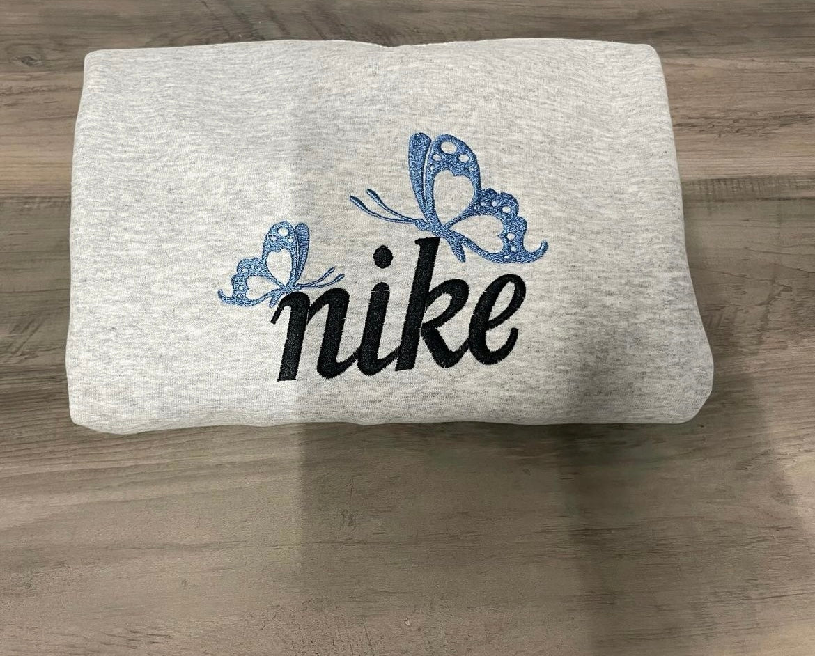 Dior butterfly x Nike butterfly on kids hoodie