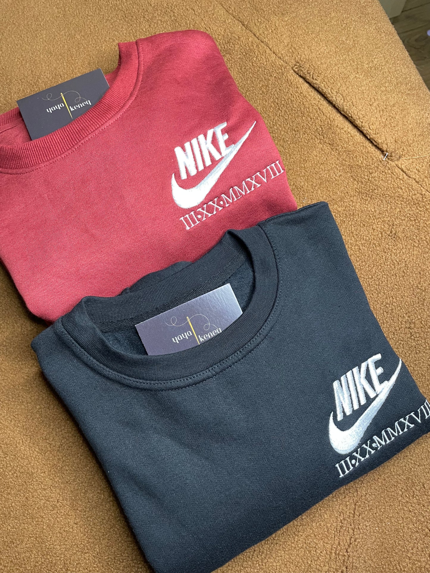 Custom Nike Roman Numeral Crewneck