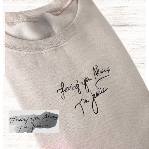 Personalized Handwriting / Art work on a Crewneck