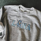 Custom child’s name Embroidered hoodie with character