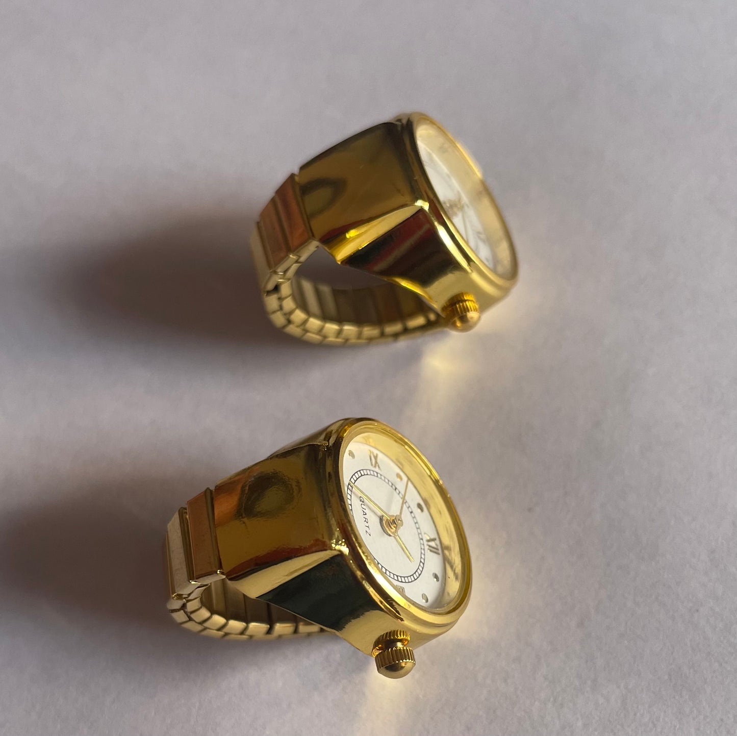 Mini Gold Watch Ring