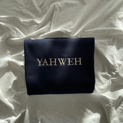 Embroidered YAHWEH crewneck