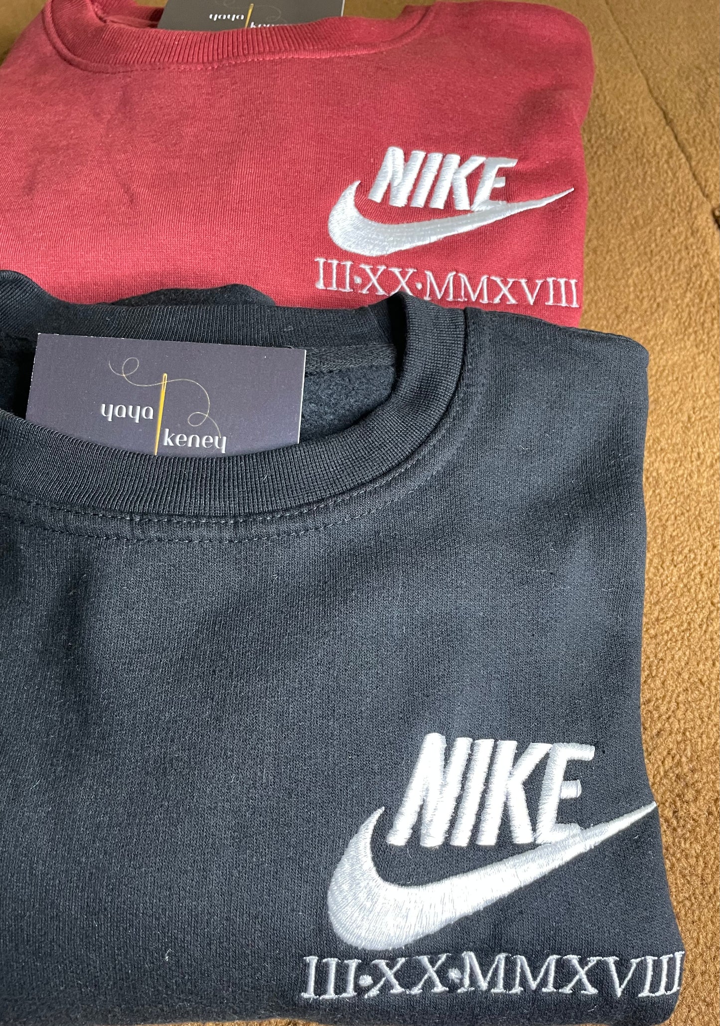 Custom Nike Roman Numeral Crewneck