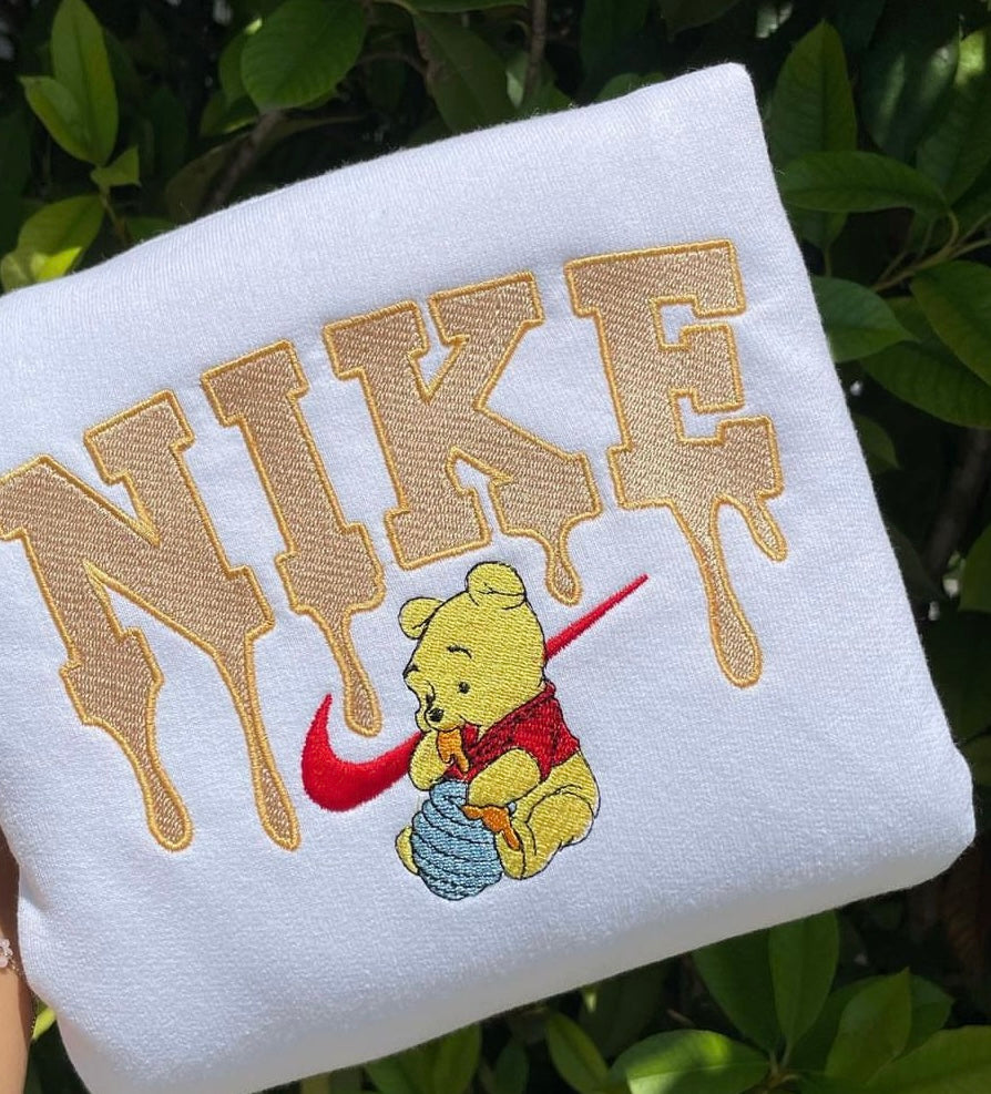 Nike x Winnie the Pooh kids embroidered hoodie