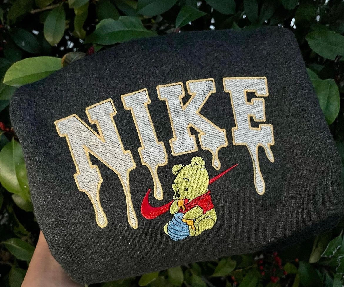 Nike x Winnie the Pooh kids embroidered hoodie