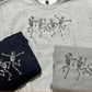 Dancing Skeletons embroidered Crewneck