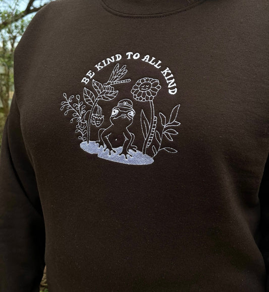 Be Kind to all Kind Embroidered Crewneck