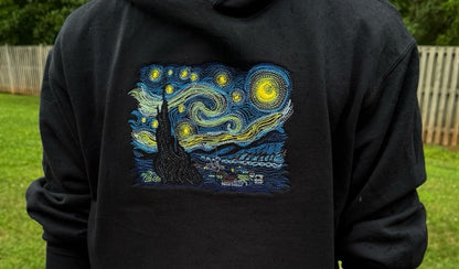The Starry Night Embroidered Crewneck