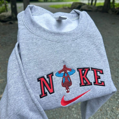 Spiderman Embroidered Crewneck