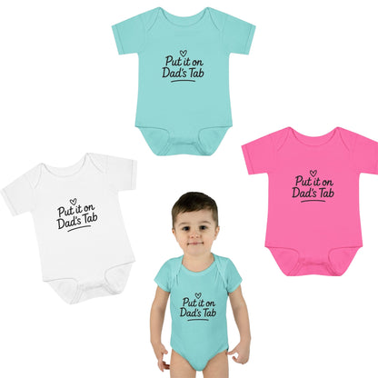 Put It On Dad’s Tab Onesie