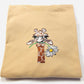 Giraffe Daisy embroidered T-shirt