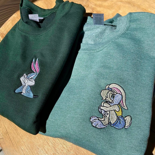 Embroidered Bunny X Lola crewneck