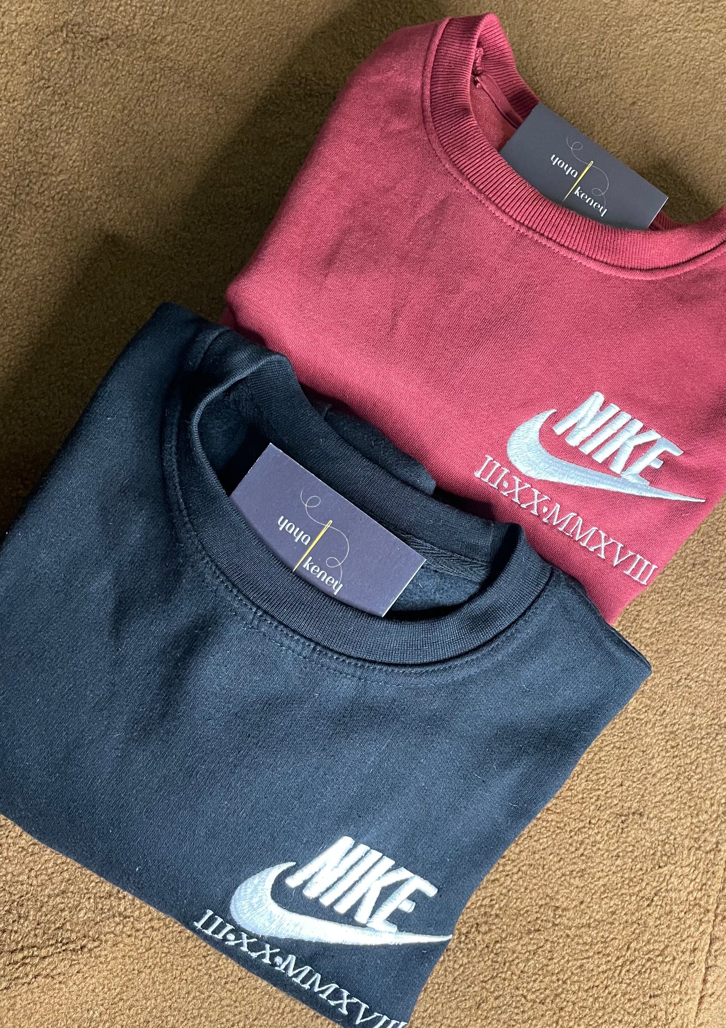 Custom Nike Roman Numeral Crewneck