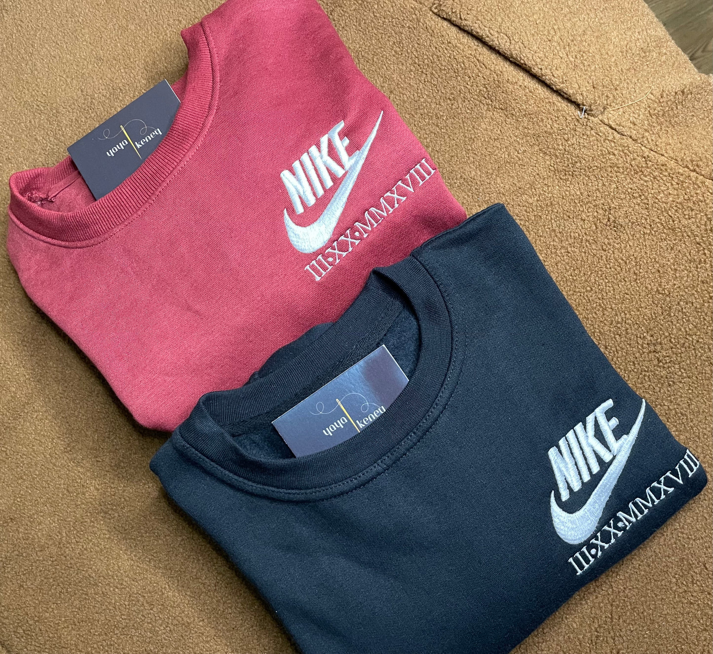 Custom Nike Roman Numeral Crewneck