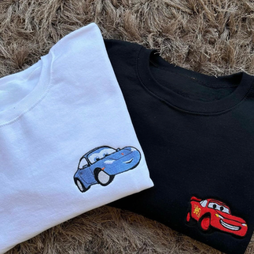 McQueen X Sally Cars Embroidered Crewneck