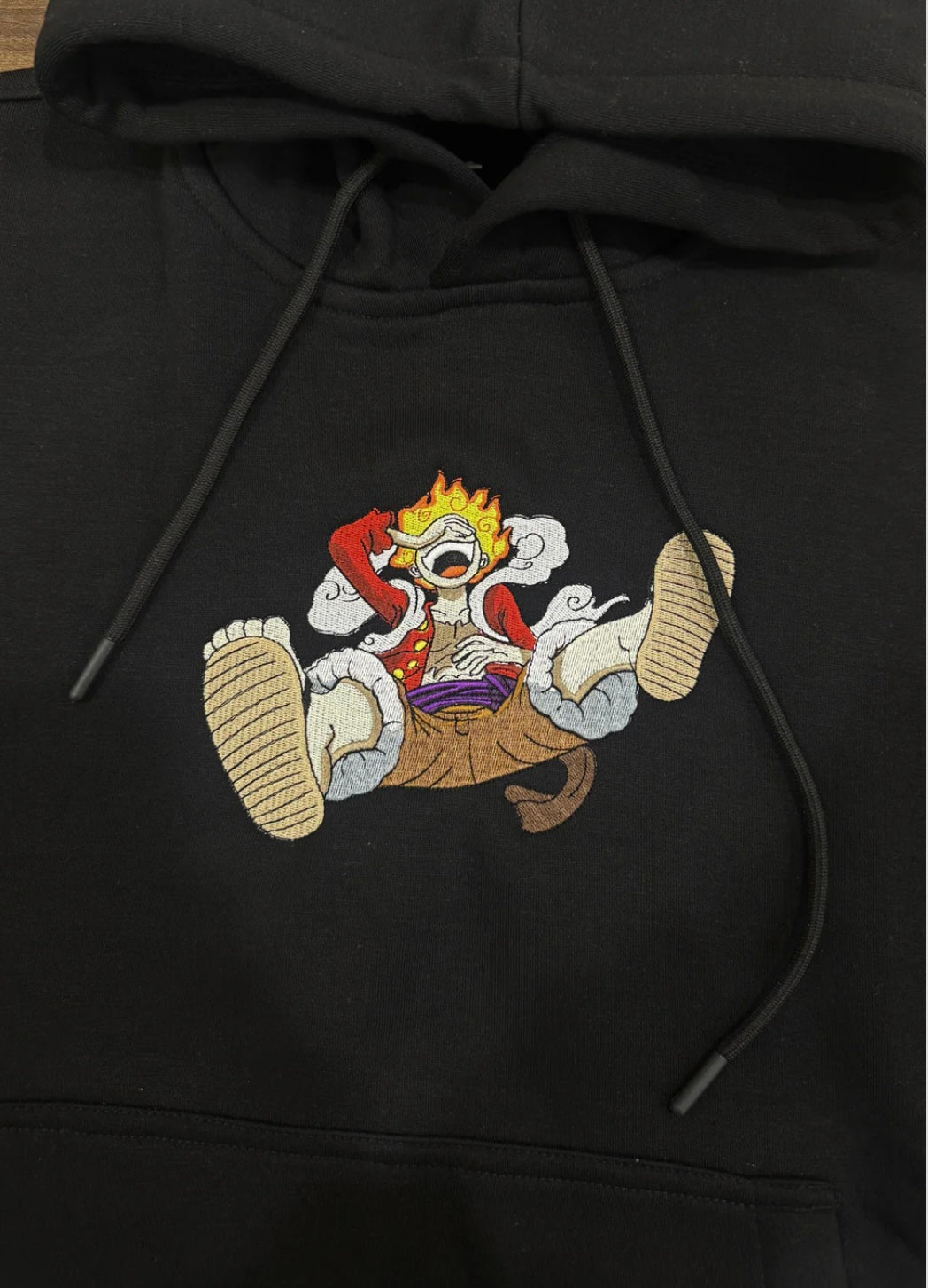 Monkey D. Luffy Gear 5 Anime Embroidered Hoodie