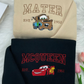 McQueen X Mater Cars Embroidery kids hoodie