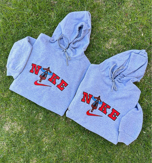 Kids spider man embroidered hoodies