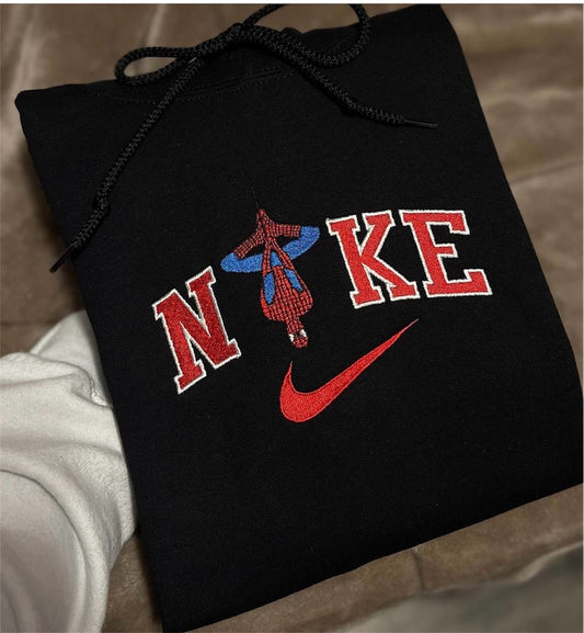 Kids spider man embroidered hoodies